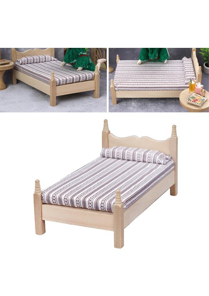 1:12 Ölçekli Dollhouse Minyatür Tek Yolu Mini Mobilya Aksesuarları Mobilya Ahşap (Yurt Dışından)