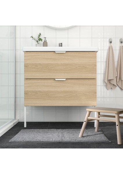 Banyo Paspası, Gri-Beyaz, 50X80 Cm, Toftbo fiyatları