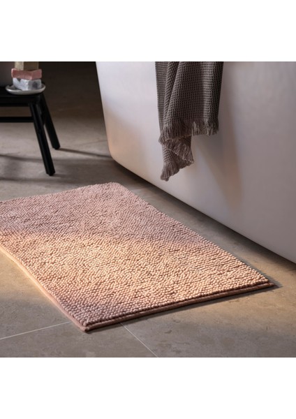 Banyo Paspası, Açık Pembe, 50X80 Cm, Toftbo