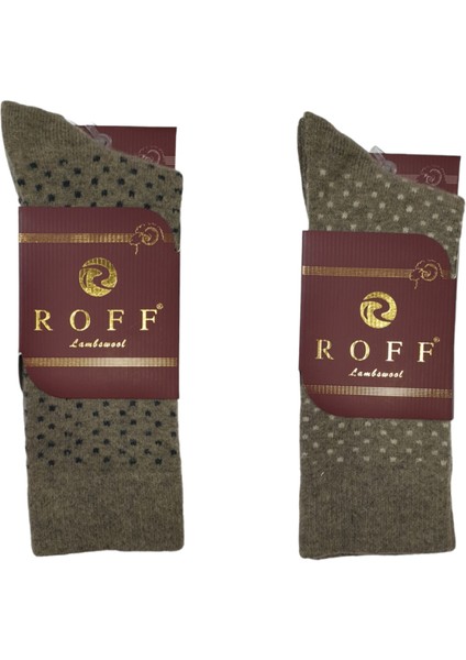 Yünlü Lambswool Koyun Kılı Kışlık Erkek Çorap Renk 2 Li Paket