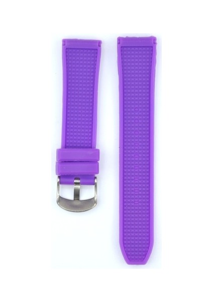 Saatçi Hamza Ztd Strap Uyumlu Emporio Armani AR1059 20MM Mor Silikon Kordon