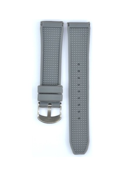 Saatçi Hamza Ztd Strap Uyumlu Emporio Armani AR1069 20MM Gri Silikon Kordon