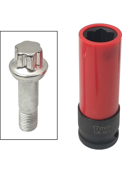 Tekerlek Kilidi Somunu Çıkarma Soketi Anahtarı Elektrikli Or. Kırmızı (Yurt Dışından) fiyatları