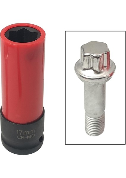 Tekerlek Kilidi Somunu Çıkarma Soketi Anahtarı Elektrikli Or. Kırmızı (Yurt Dışından) modelleri