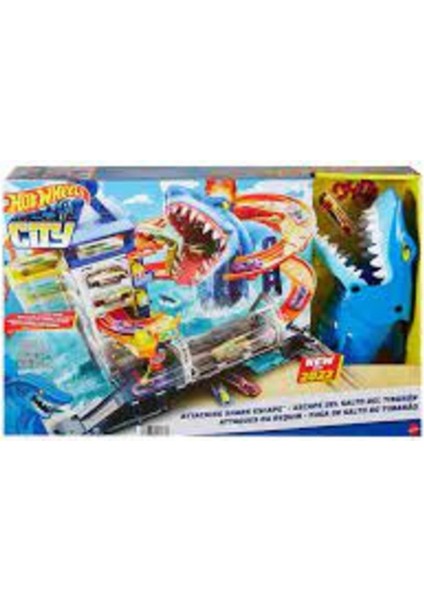 HDP06 Hot Wheels Köpek Balığından Kaçış Oyun Seti