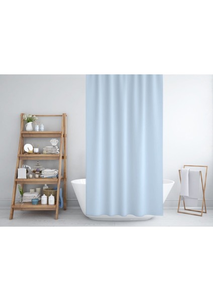 Duş Perdesi Seti, 12 Adet C Halka Hediyeli Banyo Perdesi-Banyo Duş Perdeleri-Banyo Aksesuarları