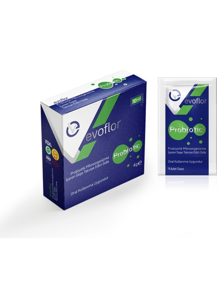 Evoflor Probiyotik 10 milyar Cfu Saccharomyces Boulardii 10 Saşe fiyatları