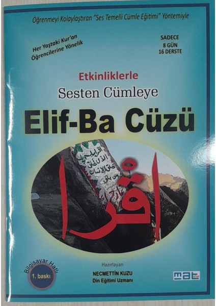 Mat Kitap Etkinliklerle Sesten Cümleye Elif-Ba Cüzü