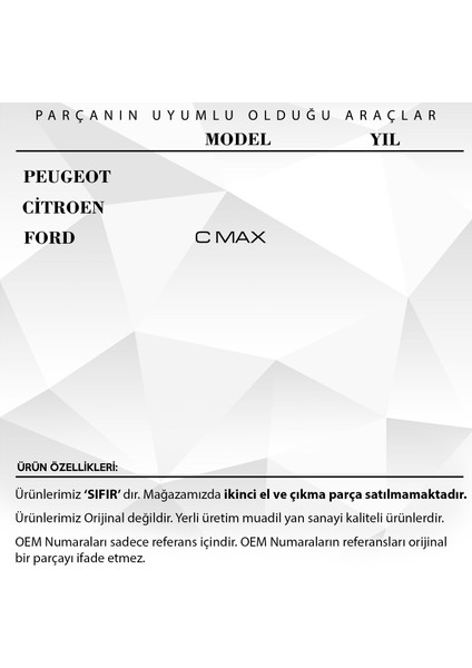 DNC Auto Part Peugeot ,citroen,ford Cmax Için Ayna Dişlisi