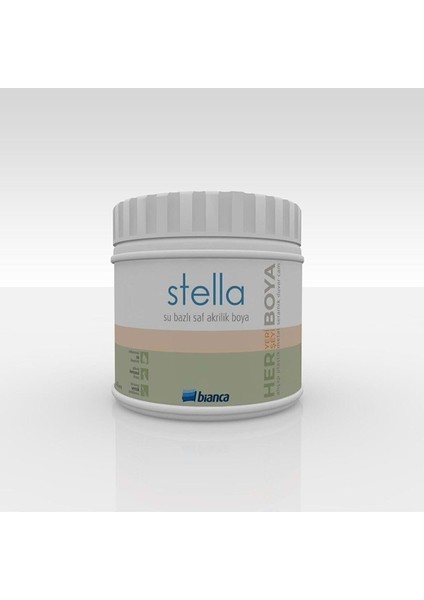 Stella Saf Akrilik Boya Antik Beyaz 0,5 Lt