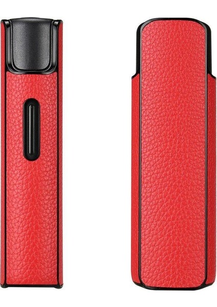 Yeni Lichee Renk Pc + Pu Deri Kılıf Lıl Katı Için 2.0 Koruma Kılıfı Kırmızı