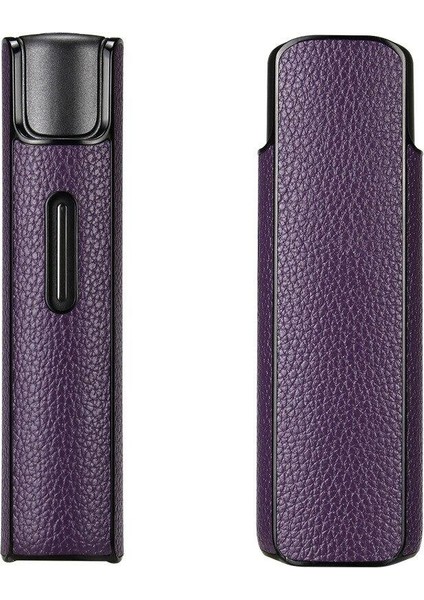 Yeni Lichee Pc + Pu Deri Kılıf Lıl Katı Için 2.0 Koruma Kapağı Mor