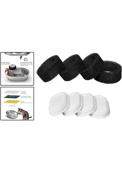 Paslanmaz Çelik 67OZ/2L Su Akışı Ayarlanabilir Içme Kasesi Yedek Filtre (Yurt Dışından) modelleri