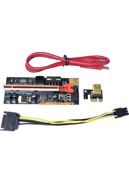 Uzatma Kablosu VER009C 1x Ila 16X 8 Katı Kapasitörler 16A Gpu Için Kırmızı (Yurt Dışından) fiyatları