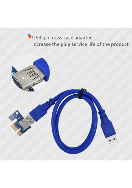 VER008C Pcı-E Rısıer Kartı 6 Pınci USB 3.0 Aksesuarlar Için (Yurt Dışından) modelleri