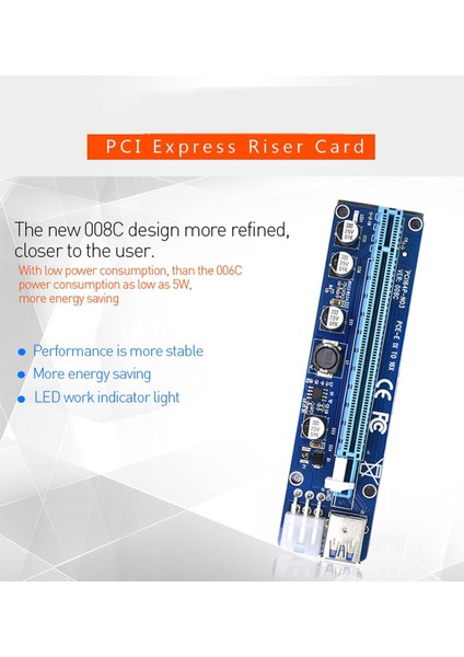 VER008C Pcı-E Rısıer Kartı 6 Pınci USB 3.0 Aksesuarlar Için (Yurt Dışından) indirimleri