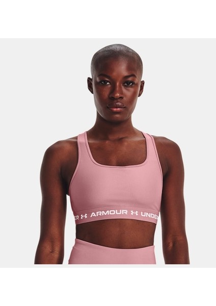 Kadın Armour® Mid Çapraz Sırtlı Spor Sütyeni 1361034-697