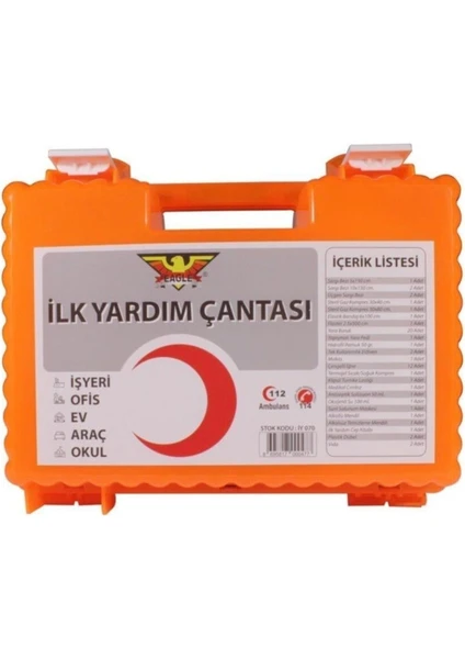 Iş Yeri Çantası Ecza Dolabı Ilk Yardım Seti IY070 IY070 IY70 IY70 Yerli Üretim