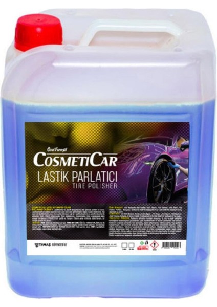 Cosmeticar 5kgx4 Efsane Set 5kg Lastik Parlatıcı 5kg Torpido Sütü 5kg Hızlı Cila , Uygulama Süngeri