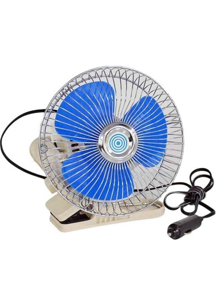 Vantilatör 12V Metal 6 Mandallı