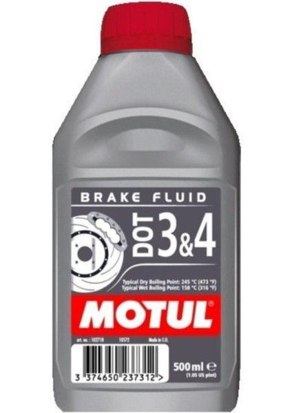 Dot 3 ve 4 Fren Hidroliği 500 ml