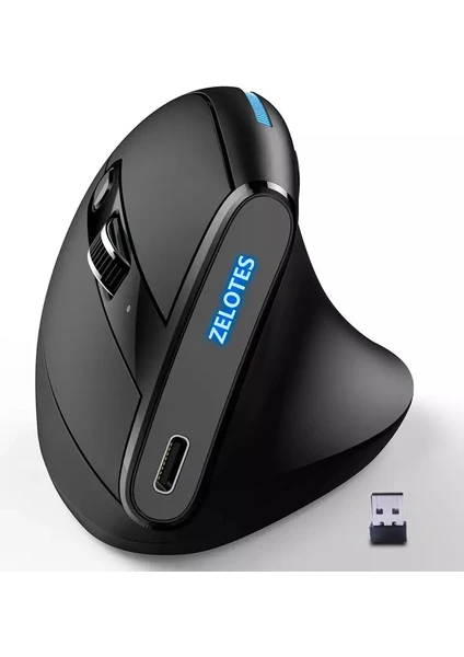 F-36A Oyuncu Dikey Ergonomik Mouse 2400DPI Sarjlı