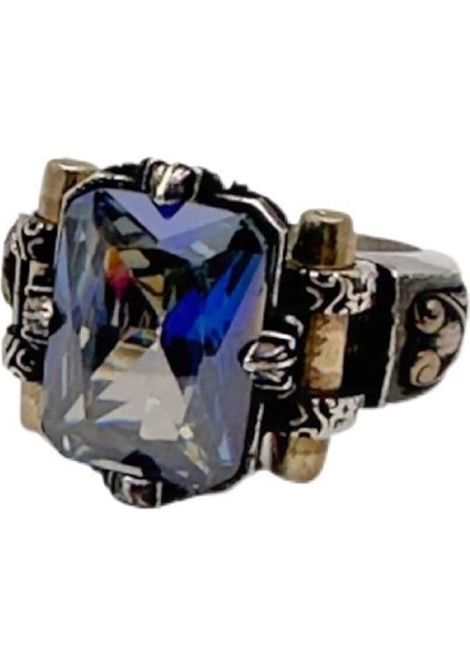 Mistik Topaz Taşlı Erkek Yüzüğü 230047236G25Y