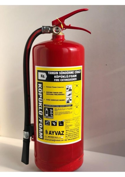 6 kg Yangın Söndürme Tüpü +Askı Aparatı+ Yön Levhası A