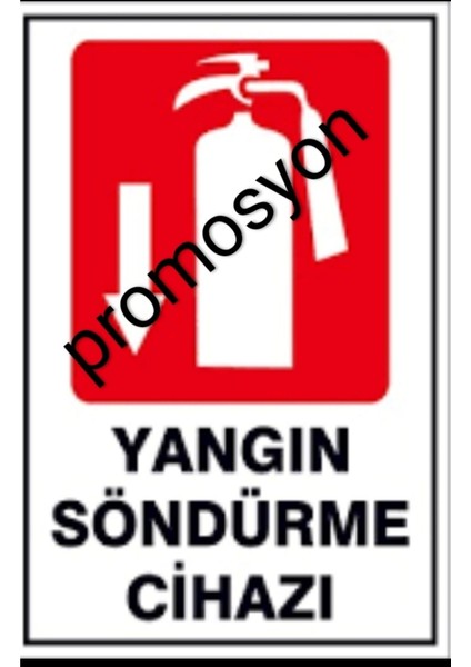 6 kg Yangın Söndürme Tüpü +Askı Aparatı+ Yön Levhası A modelleri