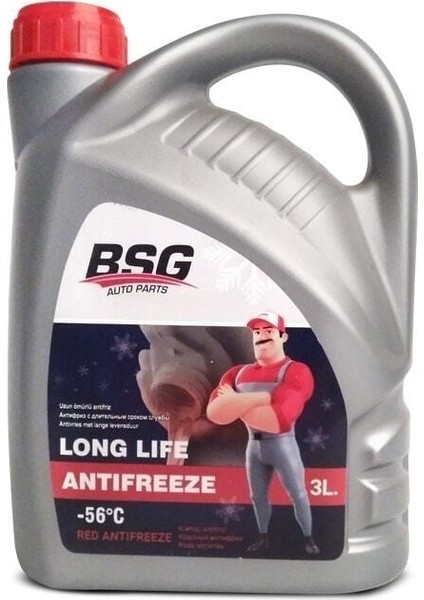 Başbuğ Kırmızı Antifiriz 3lt -56 (Antifreeze) Bsg Kırmızı Antifiriz