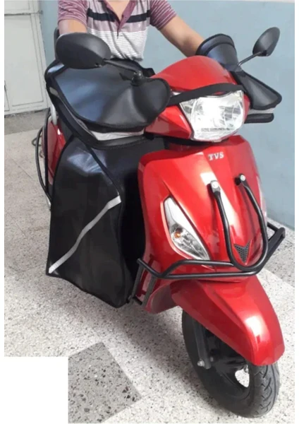 Scooter Motorsiklet El Koruma Rüzgarlık Diz Örtüsü Birlikte Set