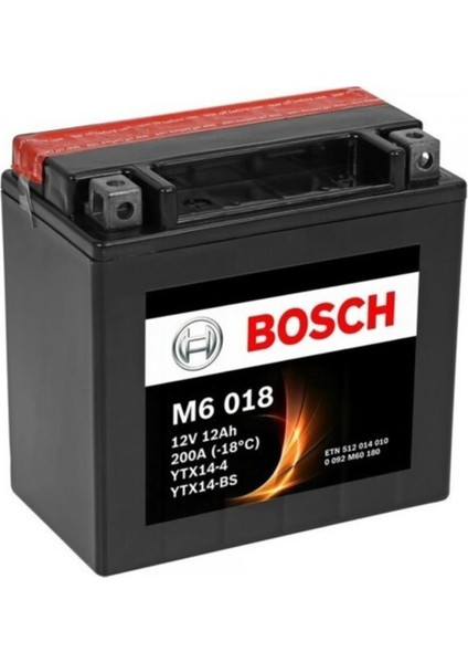 Motosiklet Aküsü M6 018 - YTX14-4, YTX14-BS