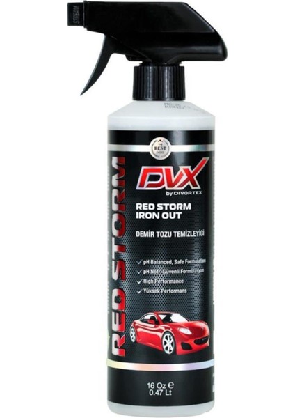 Dvx Red Storm Demir Tozu Temizleyici Iron Out 16 Oz 473 Ml.