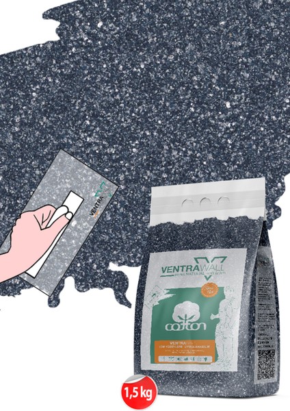 - Isı Ve Ses Yalıtımlı Sürülen Duvar Kağıdı | Kendinden Yapışkanlı | Koyu Mavi | DB01- 1,5kg | 5m² modelleri