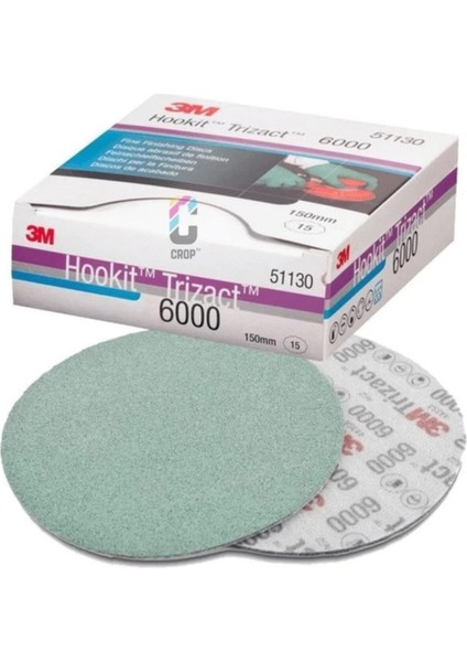 51130 Trizact Hookit P6000 Ultra Hassas Finisaj Diski Zımparası 150MM (1 Adet)