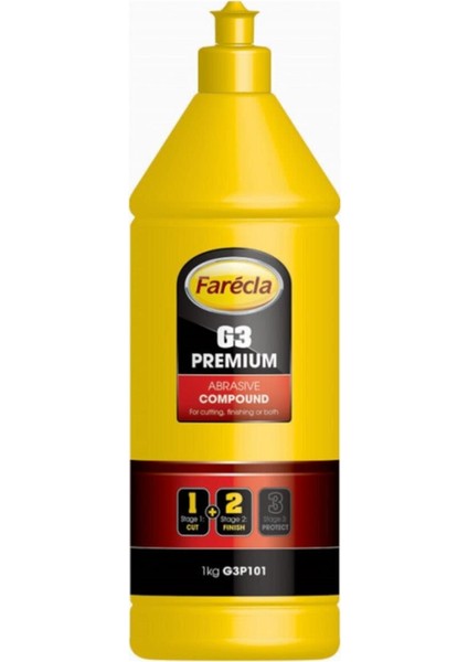 Farécla G3 Premium Abrasive Compound 1kg - Agrasif Çizik Çıkarıkarıcı PASTA-G3P101