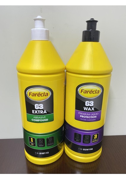 Çizik Giderici Pasta Cila Set - 1 G3 Extra ve G3 Wax