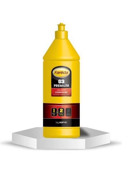 G3 Premium Çizik Çıkarıcı Pasta - Hare Giderici Cila 1 Litre Farecla G3
