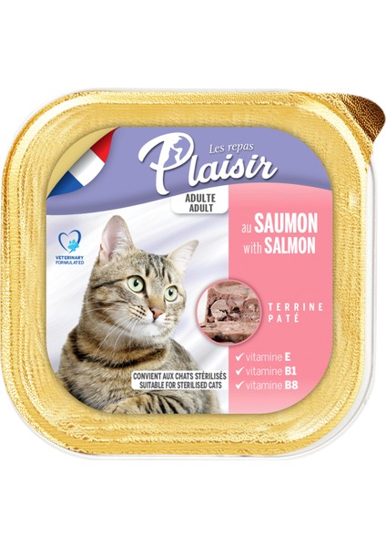 Salmon Pate Adult Cat Somon Balıklı Yaş Yetişkin Kedi Maması 100Gr