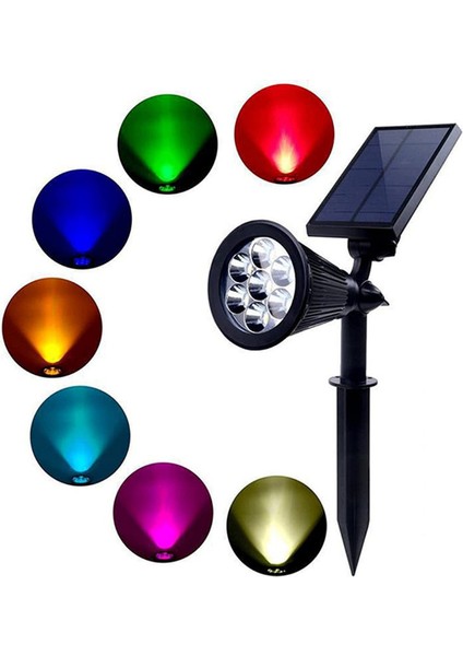 7 Led’li Solar Güneş Enerjili Kazıklı Bahçe Çim Duvar Armatürü 7W Aydınlatma fiyatları