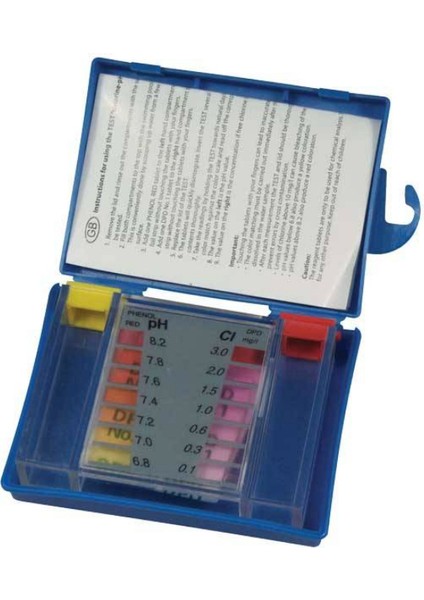 Tabletli Test Aleti Serbest Klor+Ph (10'ar Adet Test Ajanı ile Birlikte)