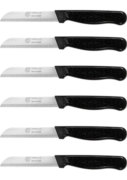 Ggs Solingen Germany Siyah Simli Meyve Bıçağı 6'lı