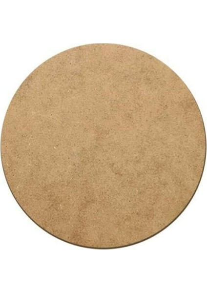 Ahşap Supla Levha 12 Adet 3 mm Ham Mdf 33 Cm Çap Yuvarlak Amerikan Servis Altı Supla