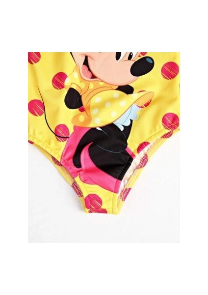 Kız Çocuk Mayo Mickey Maouse Sarı Dijital Baskılı Deniz Havuz Mayosu fiyatları