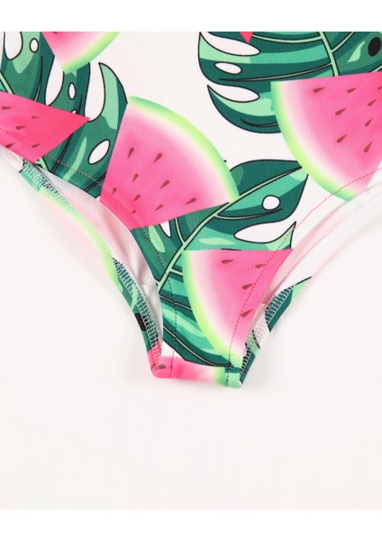 Kız Çocuk Mayo Tropical Fruits Mayokini Dijital Baskılı Deniz Havuz Mayosu fırsatları