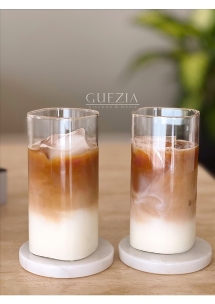 Isıya Dayanıklı Borosilikat Dikdörtgen Bardak | Kahve ve Sunum Bardağı 380 ml 2'li fiyatları