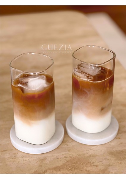 Isıya Dayanıklı Borosilikat Dikdörtgen Bardak | Kahve ve Sunum Bardağı 380 ml 2'li indirimleri