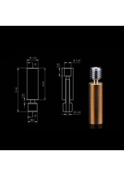 3D Yazıcı Yüksek Sıcaklık Alaşım Bimetal Heatbreak Ender 3 Hotend Için (Yurt Dışından)