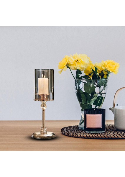 Sütun Mum Tutucu Stand Candelabra Şamdan Düğün Dekor M (Yurt Dışından)