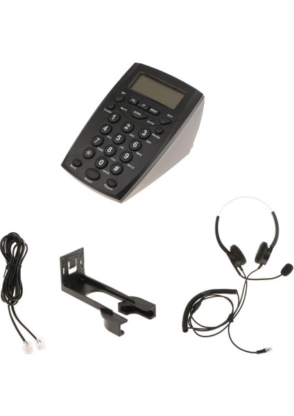 HT500 Iş Kablosu Telefon Telefon Kulaklık Seti Çağrı Merkezi Operatör Kulaklık (Yurt Dışından)